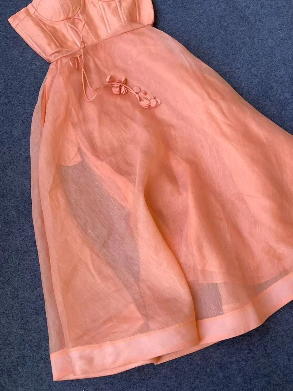 Zimmermann Pink Bustier Floral Strap Midi Dress Size 0 - Picture 4 of 9